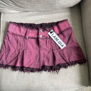 I.AM.GIA Skylar Pink Mini Skirt